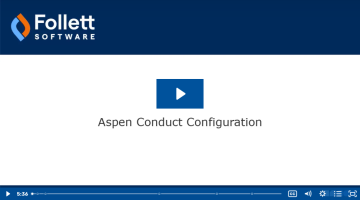 Aspen Conduct Configuration